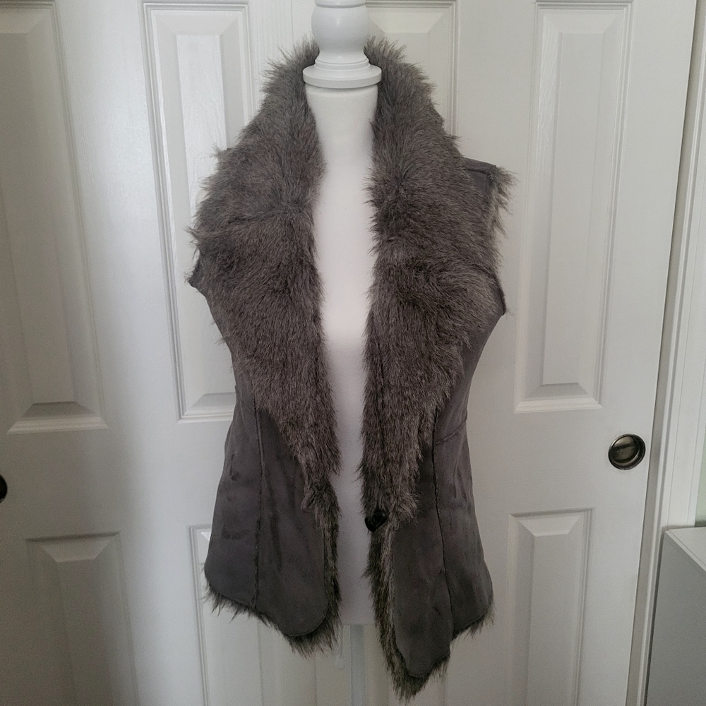 Faux Fur reversible vest